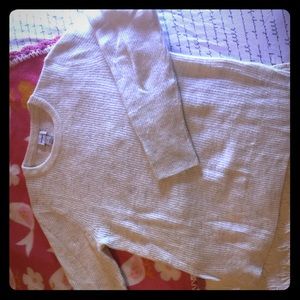 White soft sweater M